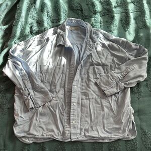 Everlane boxy Oxford button down large